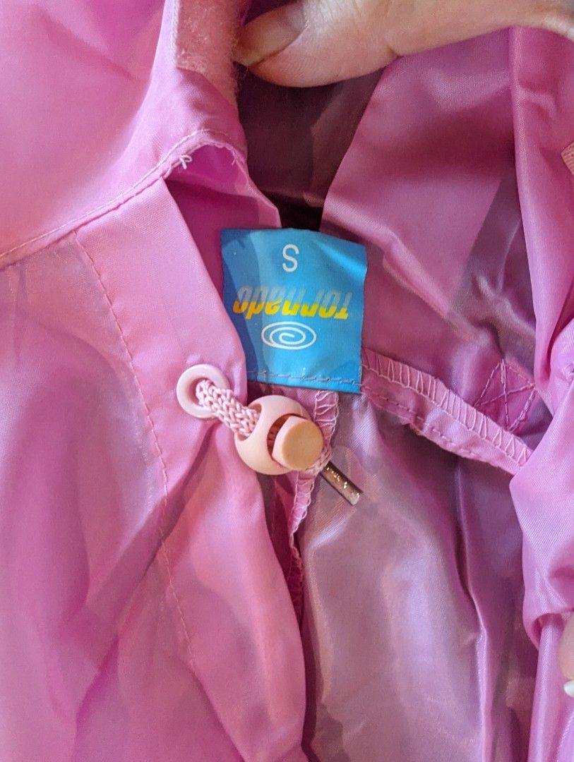 Children pink raincoat rain suit children girl rain coat with pouch set quick dry ultralight raincoat wet weather coat reusable rain coat