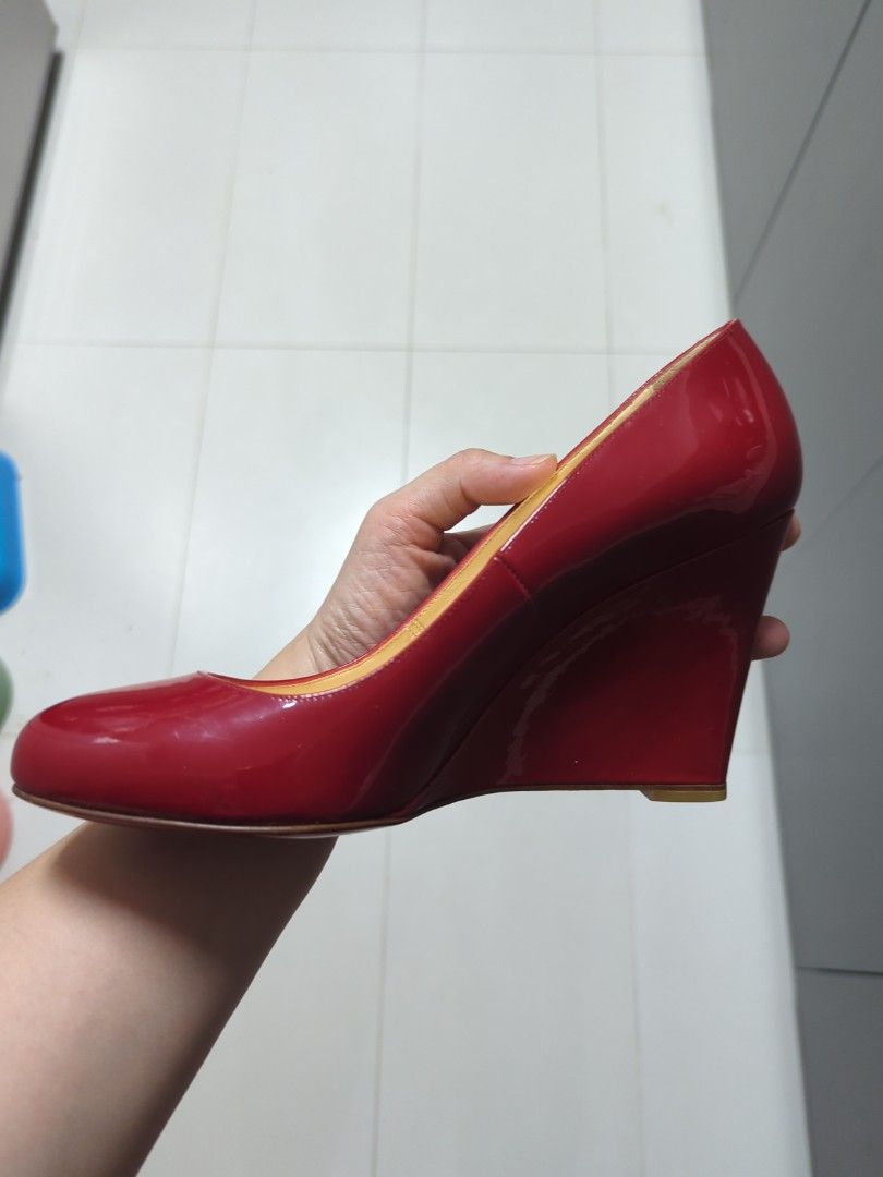 Christian Louboutin Red Wedges Women s Fashion Footwear Wedges