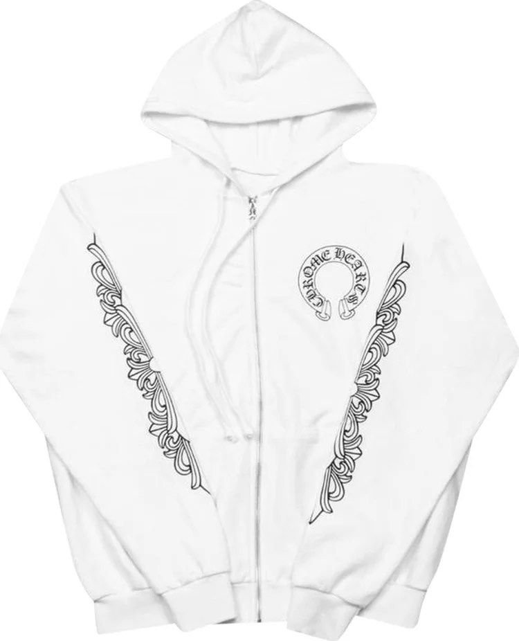 Chrome hearts white top hoodie