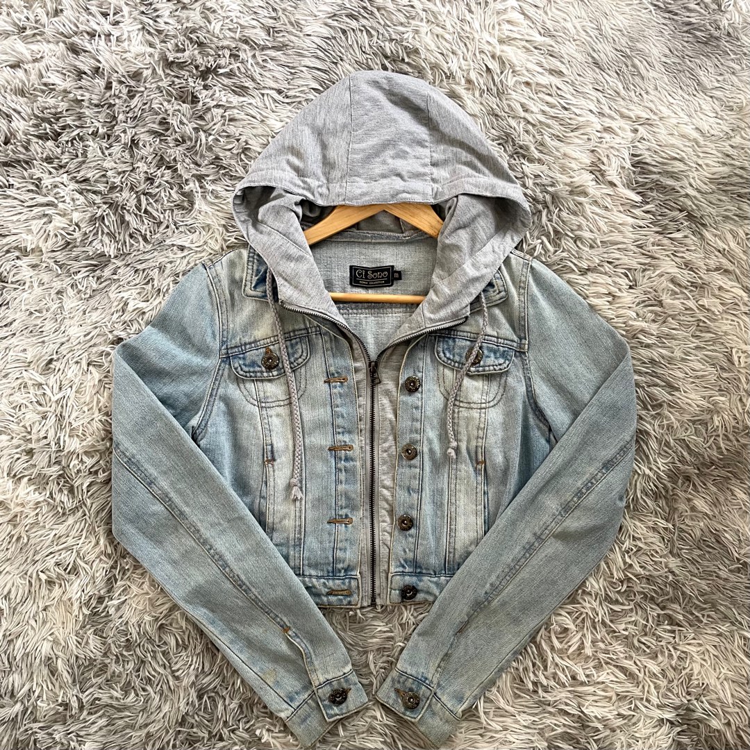 Ci sono denim 2025 jacket with hood