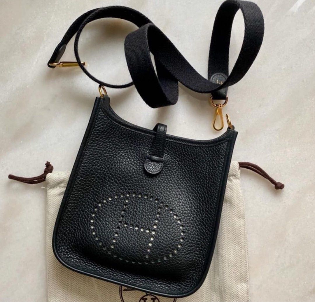 Hermes evelyne black best sale