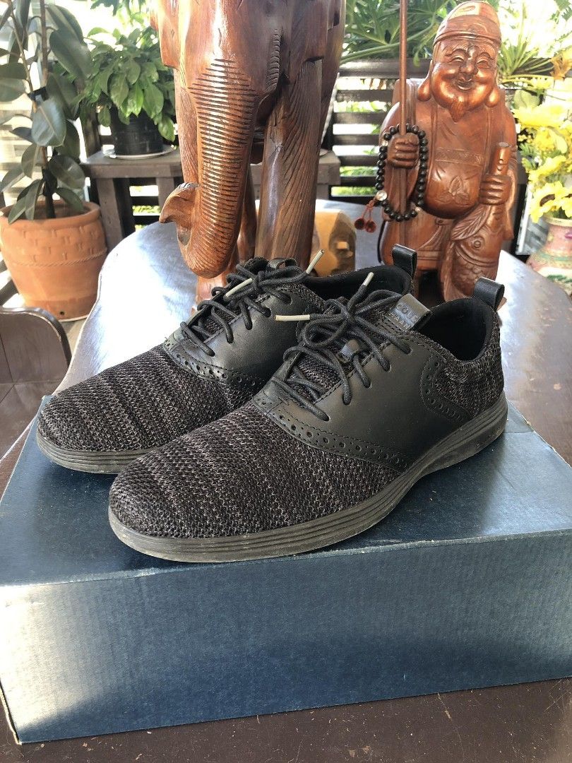 Cole Haan Grand Tour Knit Ox Black Grand OS Oxford Casual Sneakers