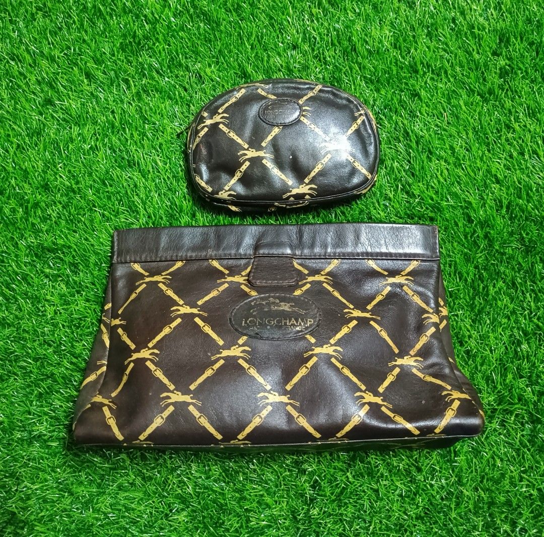 Longchamp top clutch bag