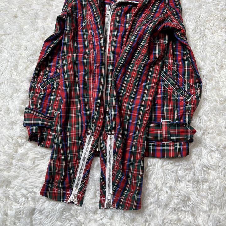 Comme des Garcons Homme Plus 13SS Poor King Tartan Check Riders Jacket Punk  PK-J117