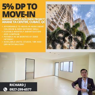 CONDO FOR SALE IN MANHATTAN PLAZA NEAR GATEWAY MALL & MRT CUBAO FOR AS LOW AS 14K MONTHLY!