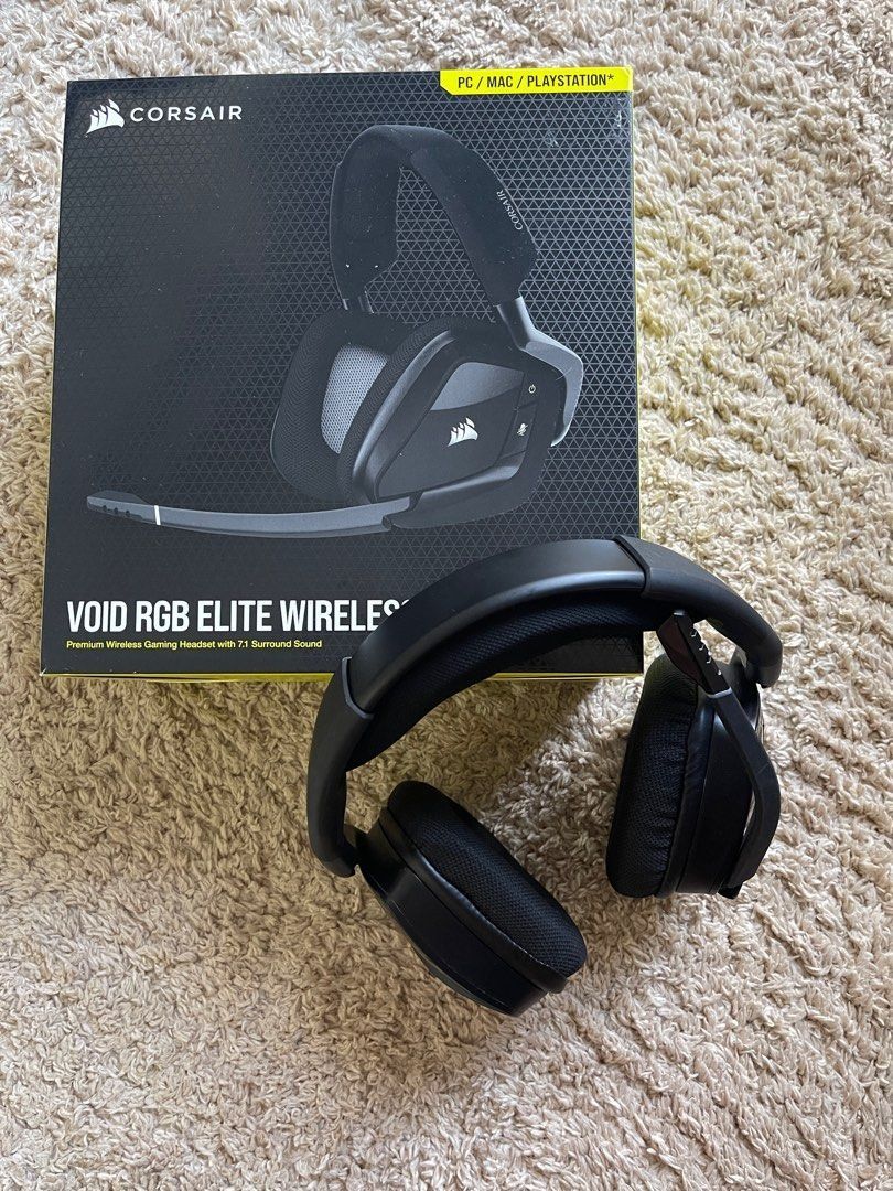 Corsair RGB Elite Wireless Audio Headphones Headsets on Carousell