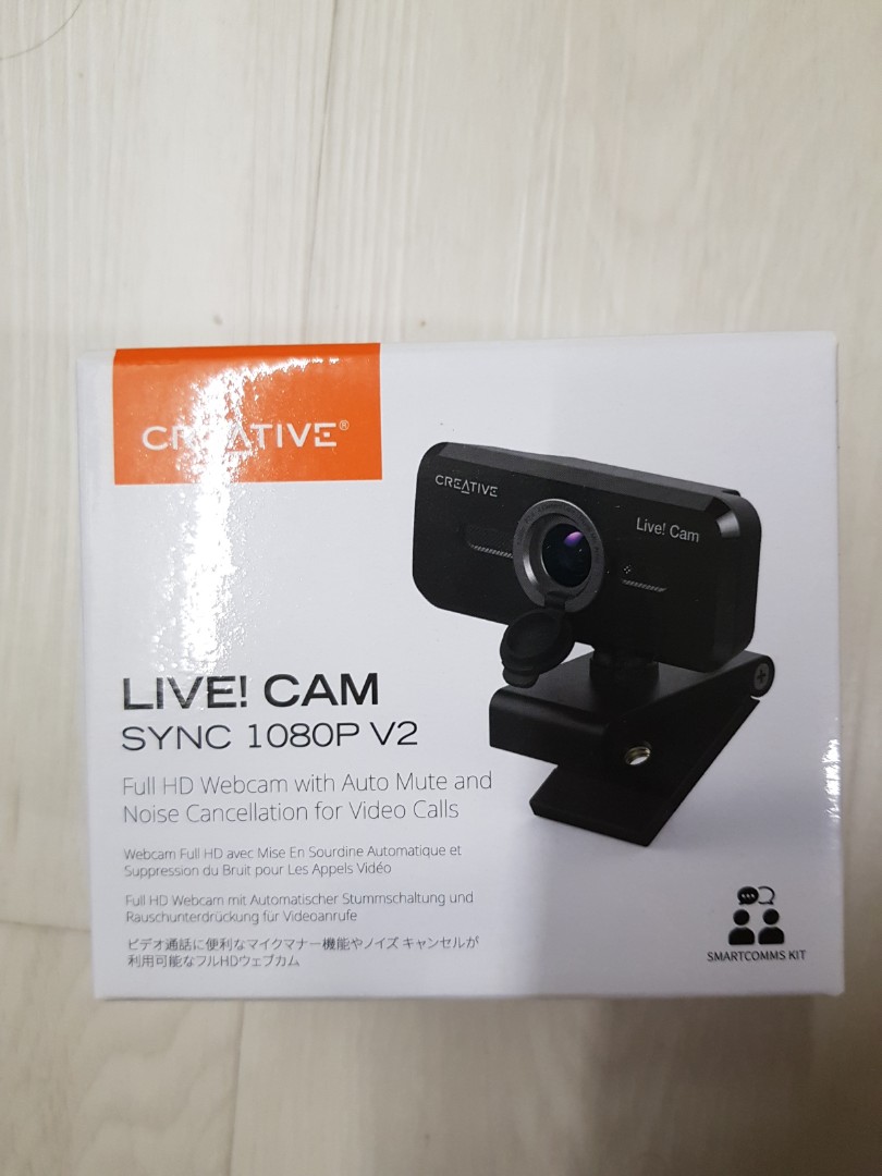 Creative live cam sync 1080p v2, Computers & Tech, Parts & Accessories,  Webcams on Carousell