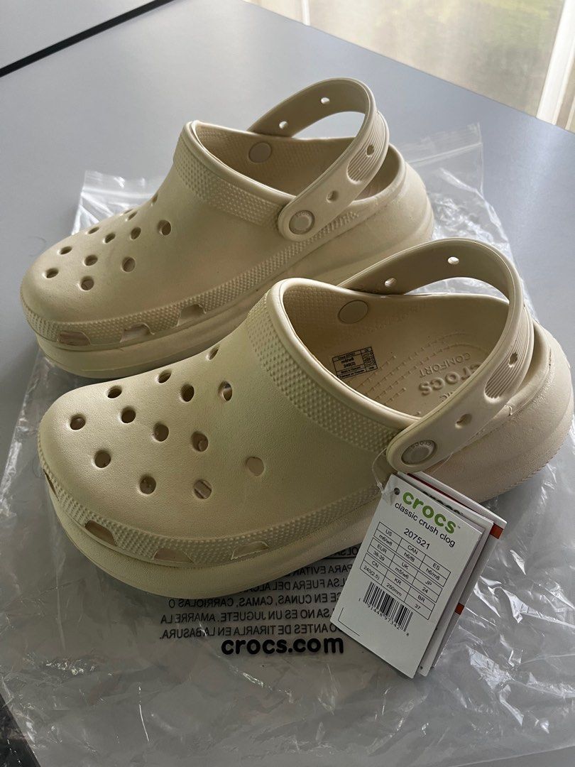 Crocs Classic Crush Clog Thick Heel UK6 Men s Fashion Footwear