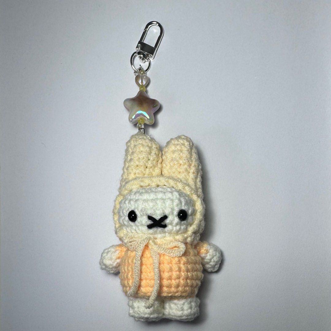 customisable crochet miffy keychain, Hobbies & Toys, Stationery & Craft