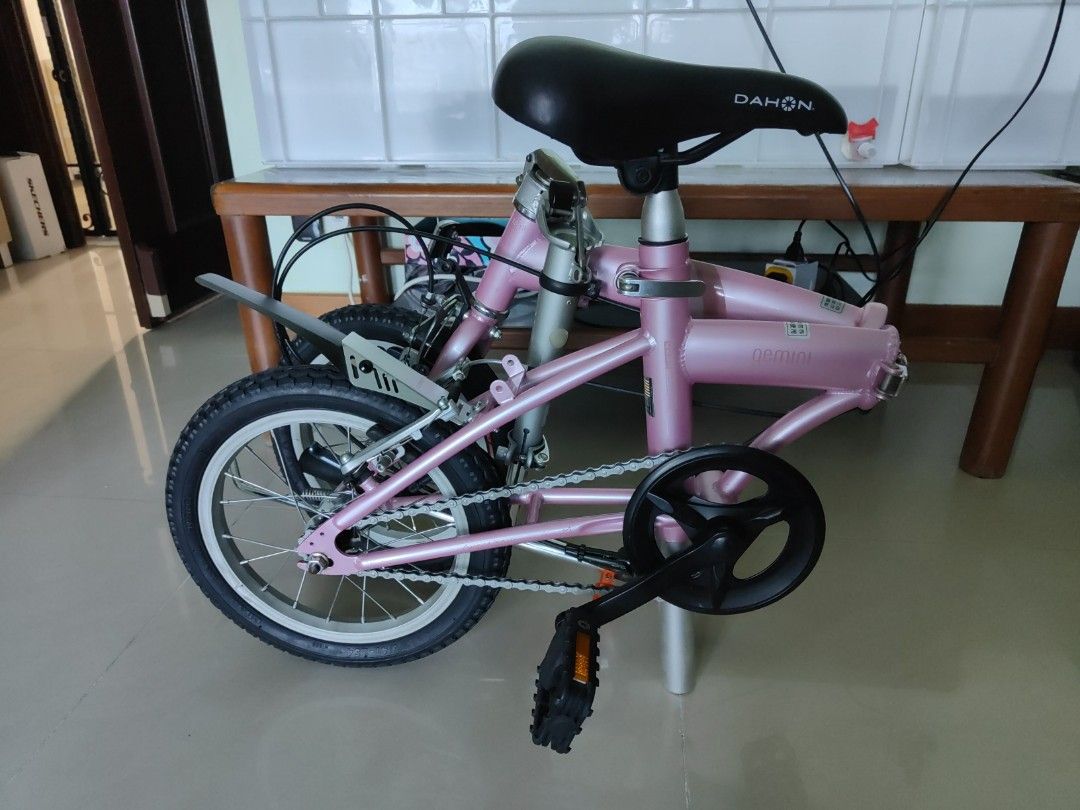 Dahon 410 Foldable Pink Bicycle Sports Equipment Bicycles Parts Bicycles on Carousell