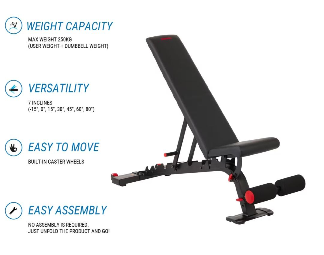 Weights bench decathlon sale