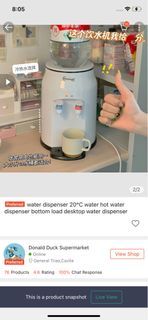 Desktop water dispenser
