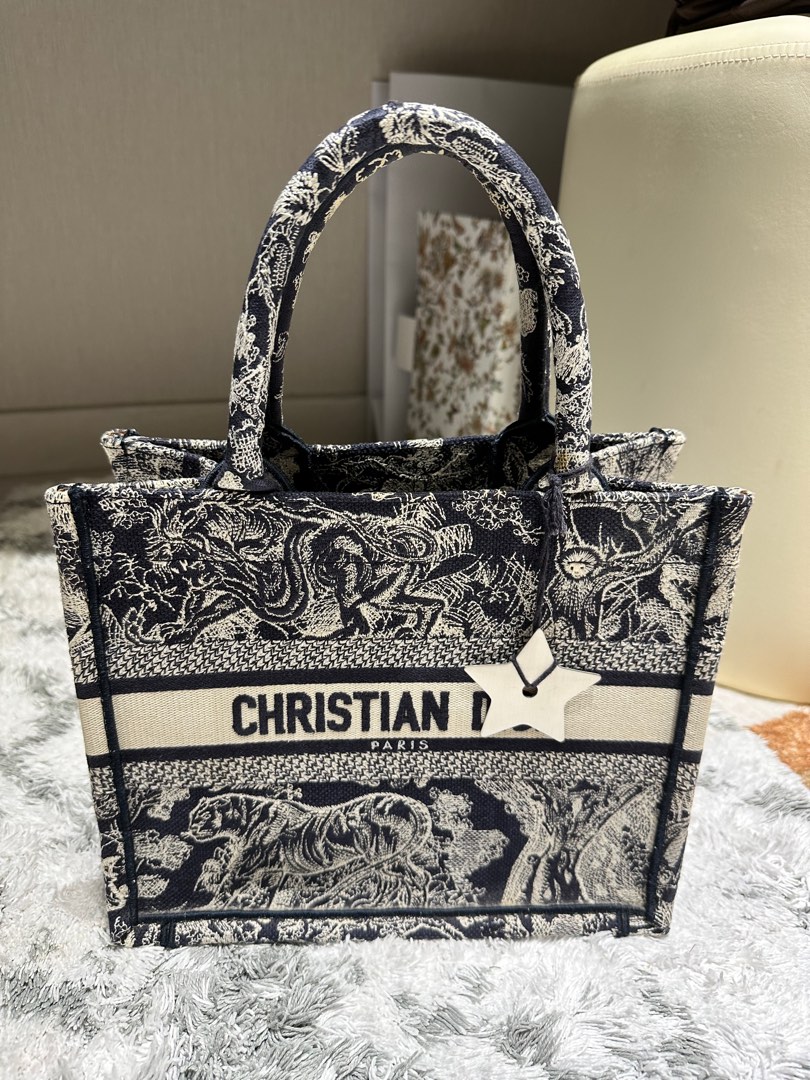 Dior book online tote navy