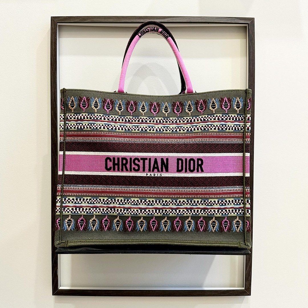 Christian dior shop multicolor tote