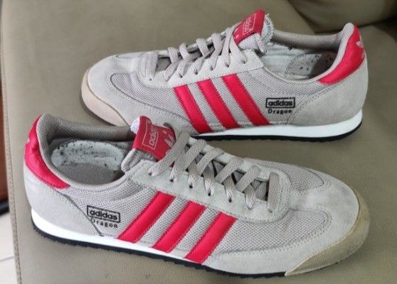Mens red adidas dragon sales