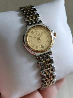 Dunhill 18k gold quartz watch top