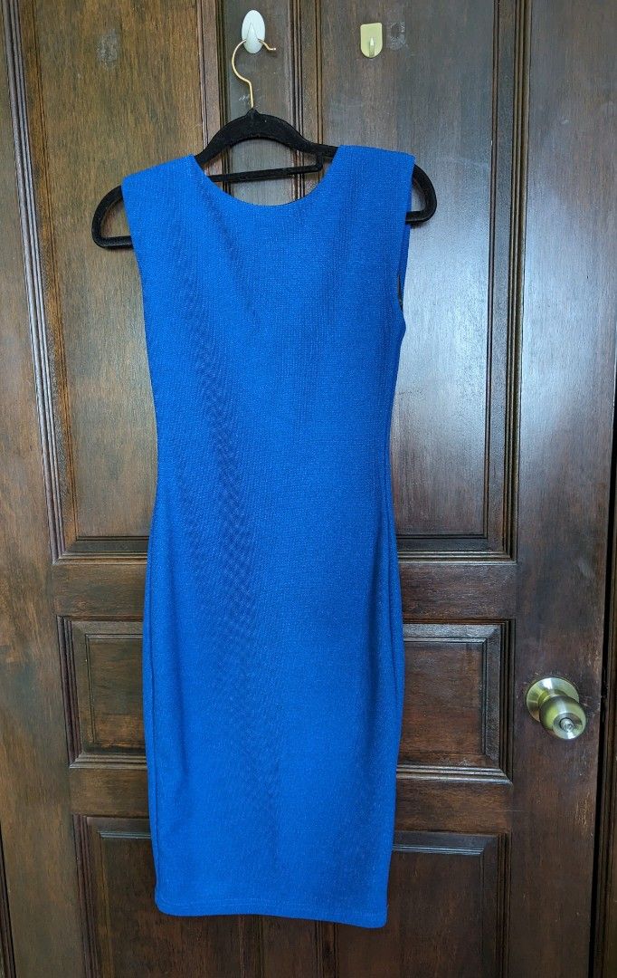 Electric blue on sale bodycon dress