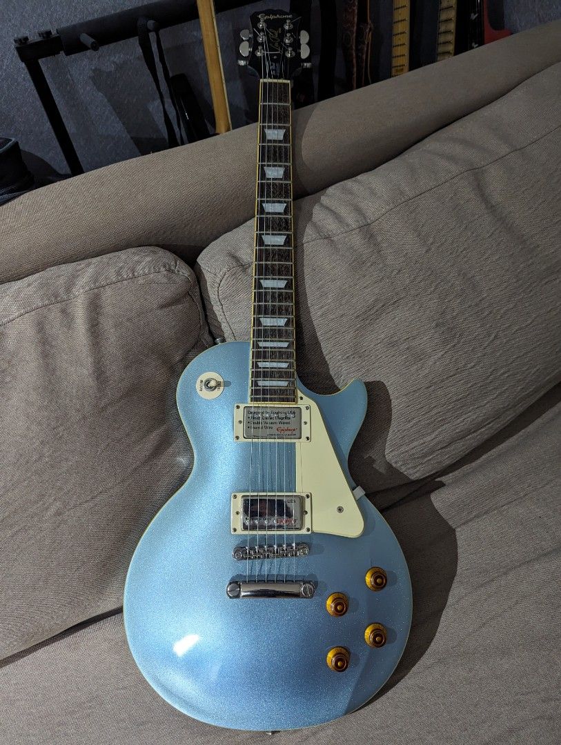 EPIPHONE LES PAUL STANDARD PELHAM BLUE ELECTRIC GUITAR Hobbies