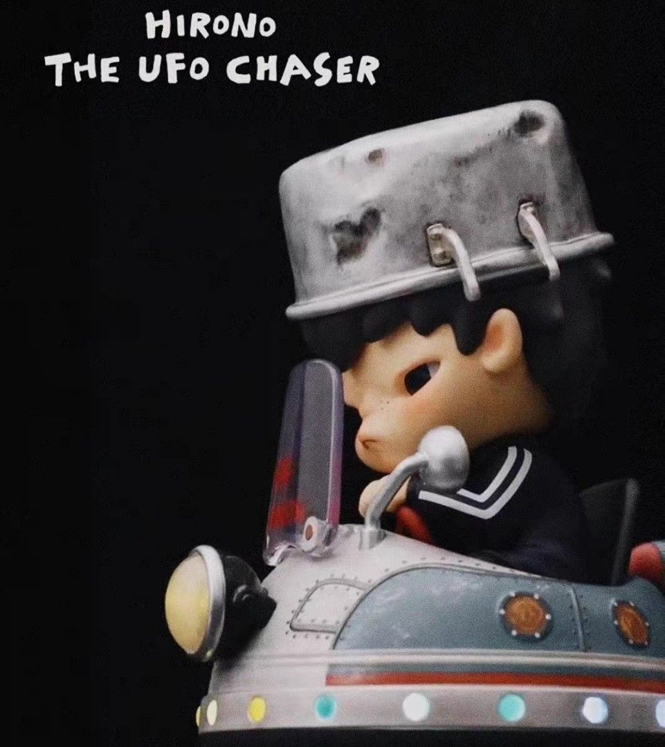 [EXCLUSIVE! POPMART] POPMART HIRONO INNER FLOWER X JOURNEY TO THE WEST  HIRONO THE UFO CHASER 9.5CM AND 15.5CM EXCLUSIVE COLLECTOR'S EDITION  FIGURINES 