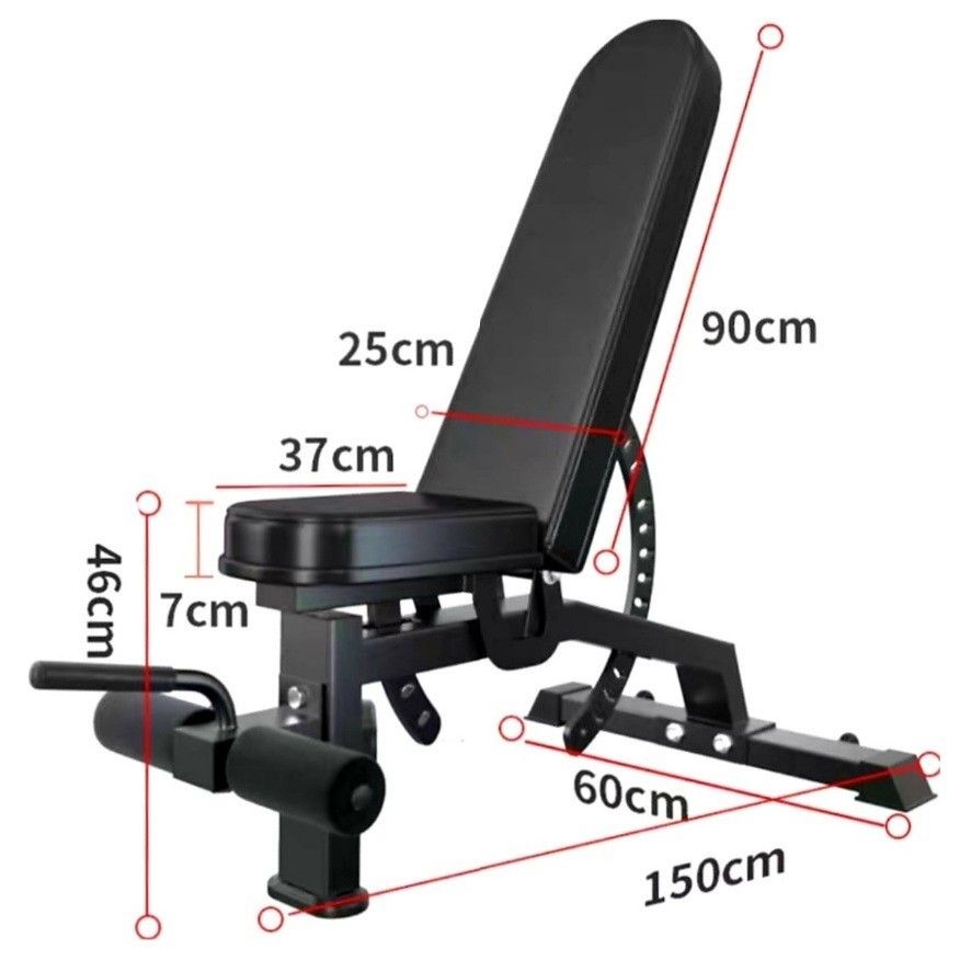 FID Black Adjustable Bench Home Gym Fitness Workout Equipment Treadmill Hex Dumbbell Olympic Barbell Crossfit Tricep Dip Pull Up Bar Hexagon Dumbell Squat Sit Up Bench Press Rubber Bumper Weight Kettlebell Mats Deadlift https://gymzgarage.sg (Category: Weights & Dumbbells) located in Singapore. Submitted by gymzgarage (Listing ID 1281755115, Image 3). Description: https://gymzgarage.sg/collections/bench/products/fid-adjustable-bench.