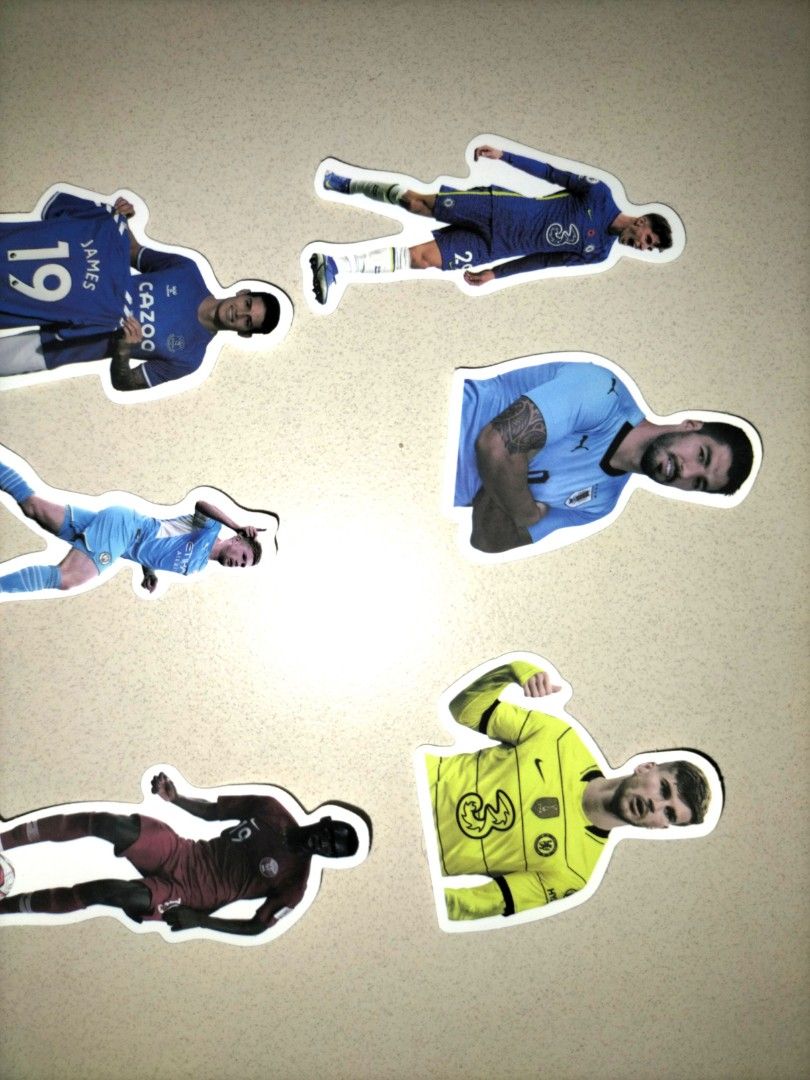 Football Players Stickers, Hobbies & Toys, Toys & Games on Carousell