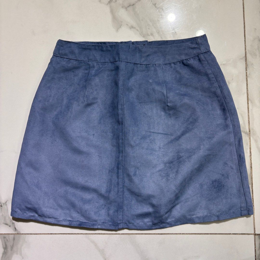 Blue velvet skirt forever 21 outlet
