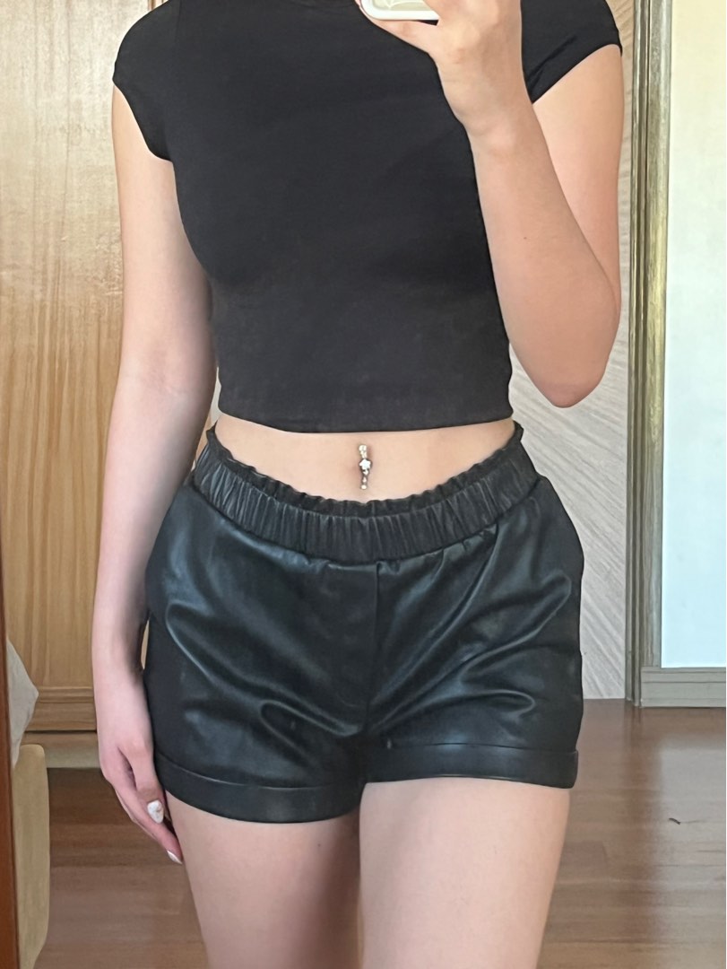 Forever 21 Leather shorts Women s Fashion Bottoms Shorts on