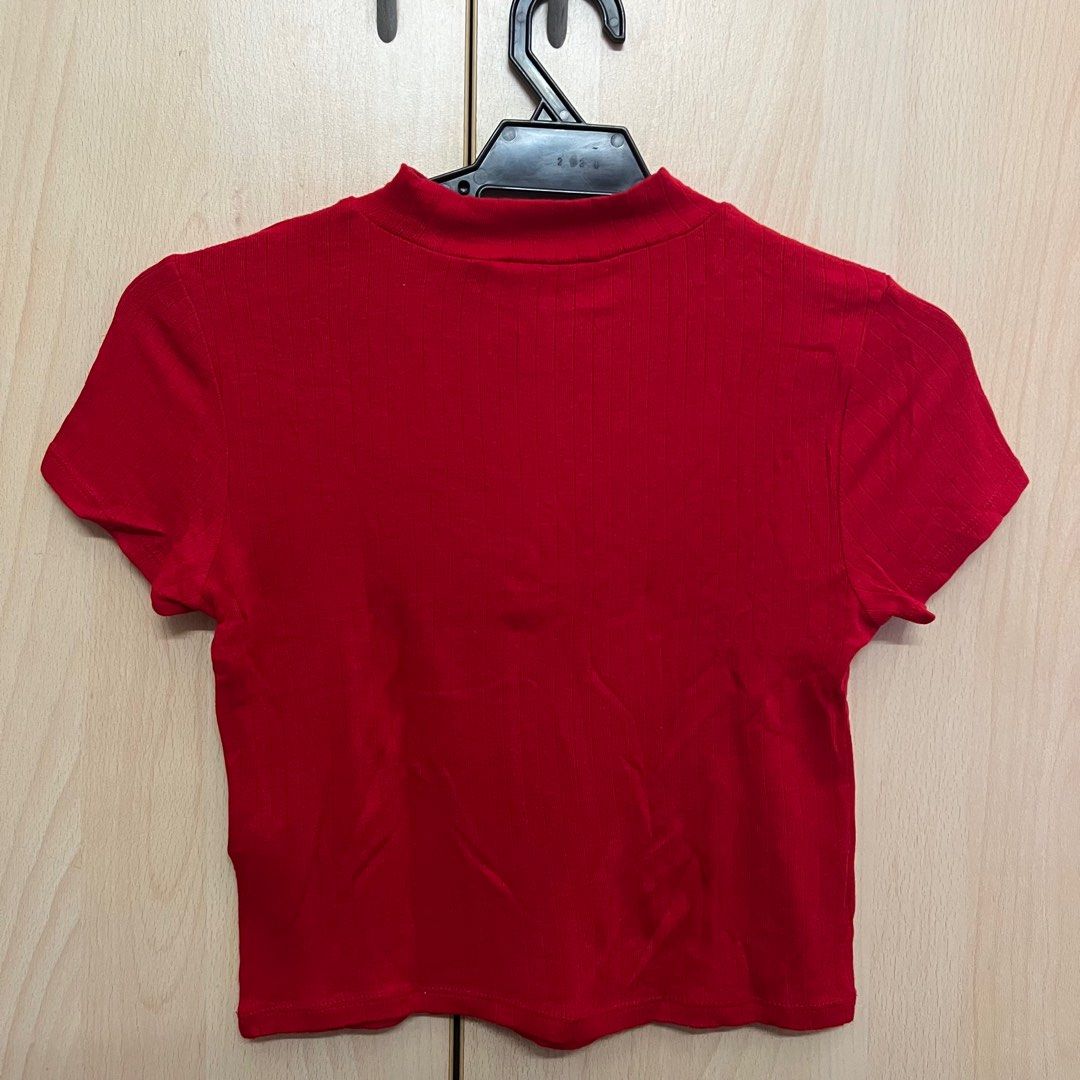Forever 21 red crop top on sale