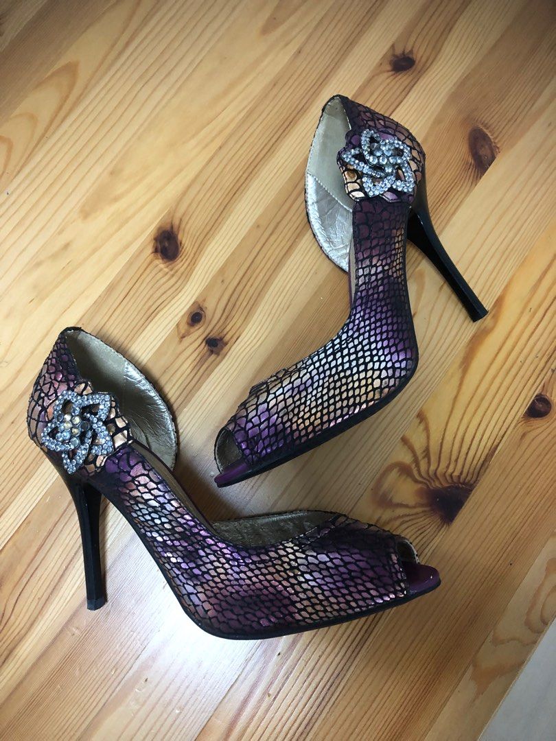 Amazon.com | JENN ARDOR Women's Comfortable Stiletto Pumps 3 inch Elegant  Gorgeous Closed Pointed Toe Slip On High Heels for Ladies Wedding Dress  Shoes Fuchsia Pink 6 | Pumps
