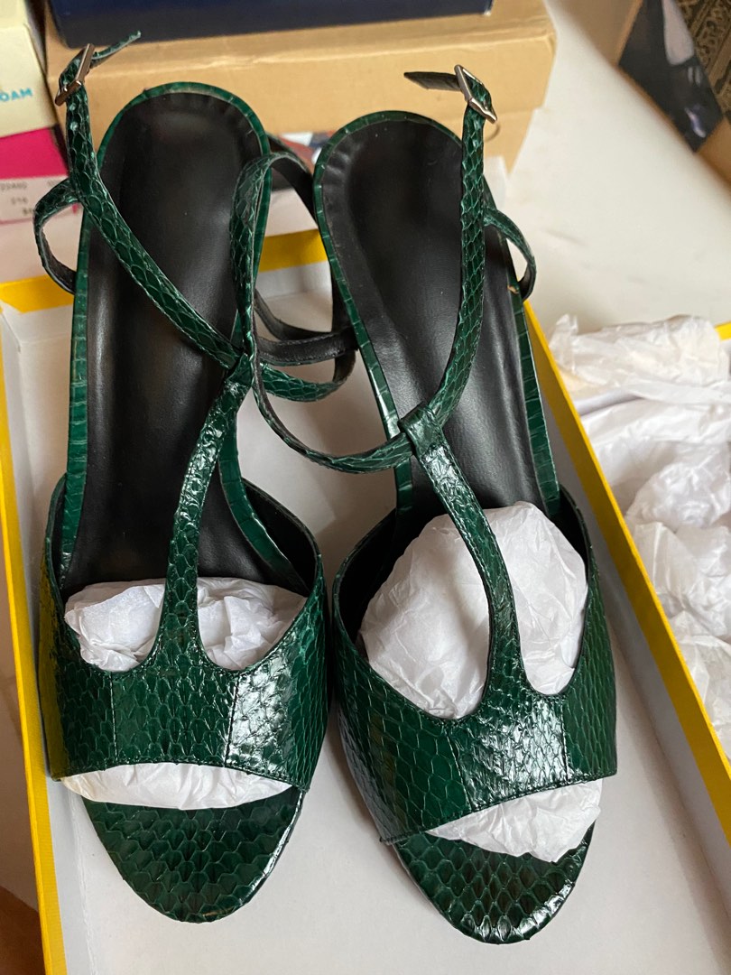 Green store snake heels