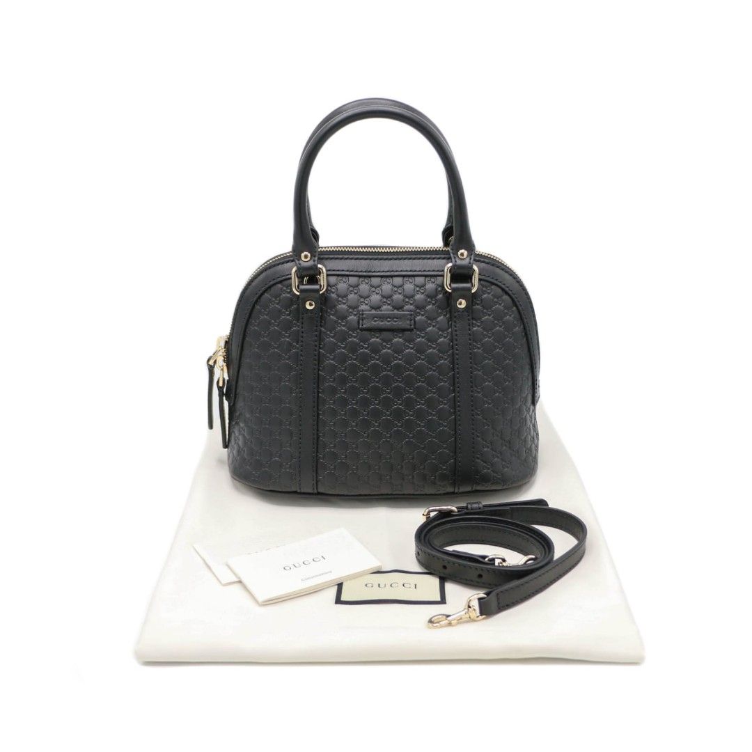 Gucci GG Alma Dome Black Guccisima Bag Barang Mewah Tas Dompet