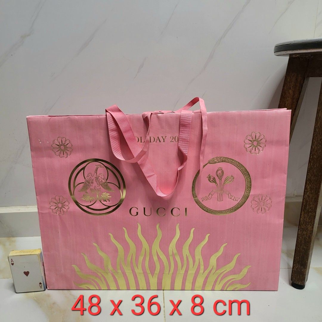 Pink gucci top shopping bag