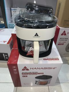 Hanabishi 4.2L Glass Air Fryer With Steam Function HAFRYER-42GLDIGSTMR