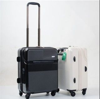 Handcarry Luggage 360deg Wheels Hardcase With Gadget compartment charging port