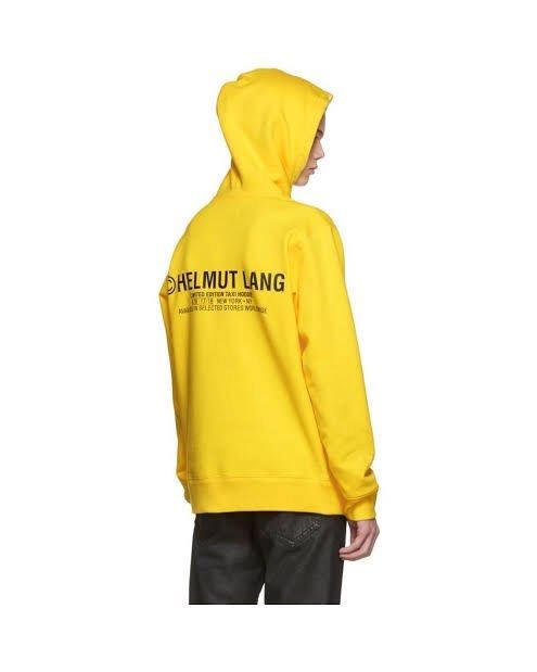 Helmut lang taxi hoodie yellow sale