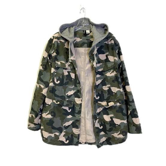 H M Army Jacket Jaket Army Fesyen Wanita Pakaian Wanita Baju