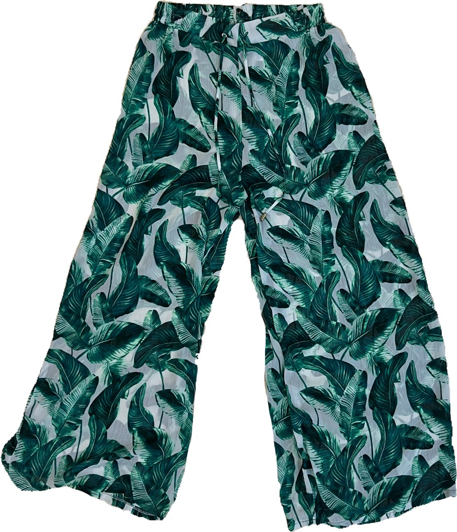 H m palm discount tree pants