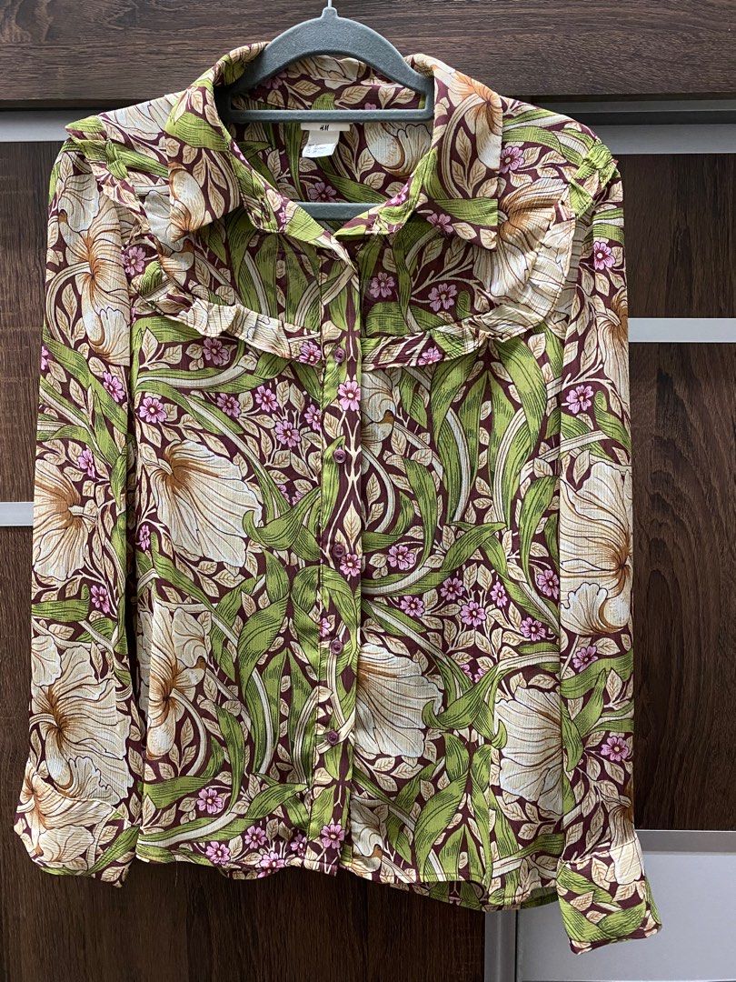 H M x Morris Co Women s Fashion Tops Blouses on Carousell