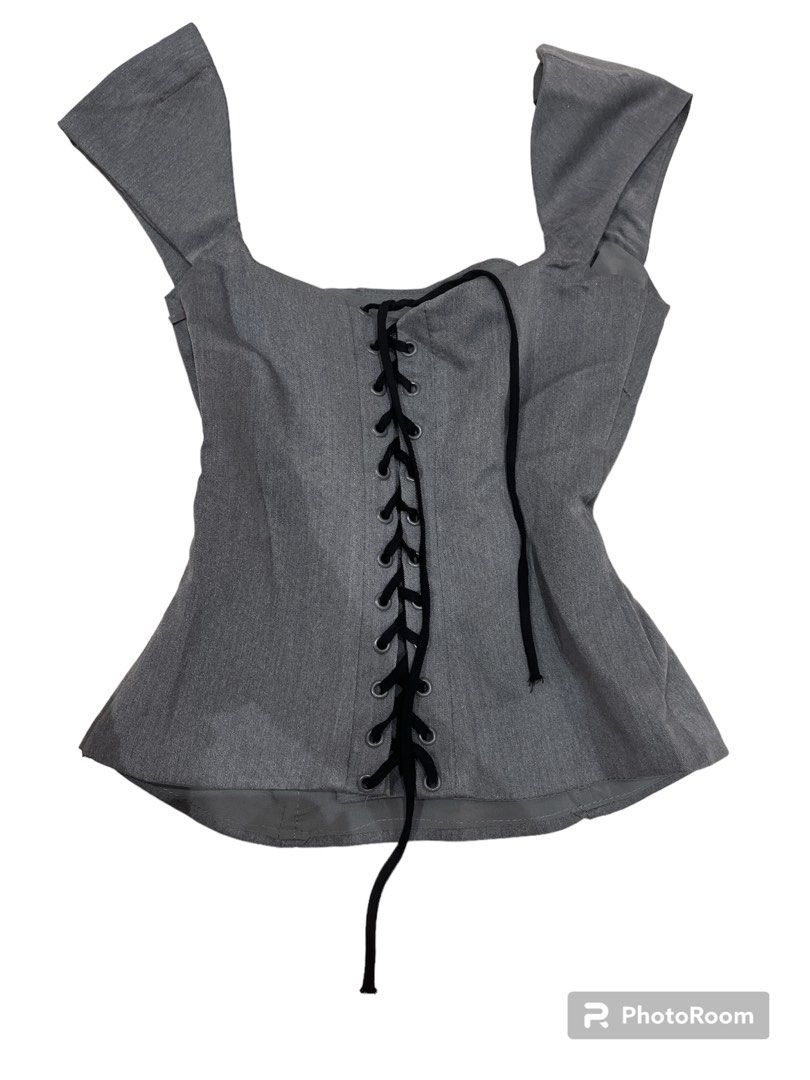 House Of CB Rowena Inspired Lace Up Back Corset Top, Women's