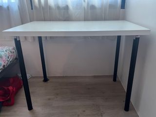 IKEA LINNMON COMPUTER TABLE COFFE TABLE PC LAPTOP DESK DINING TABLE WHITE  100x60