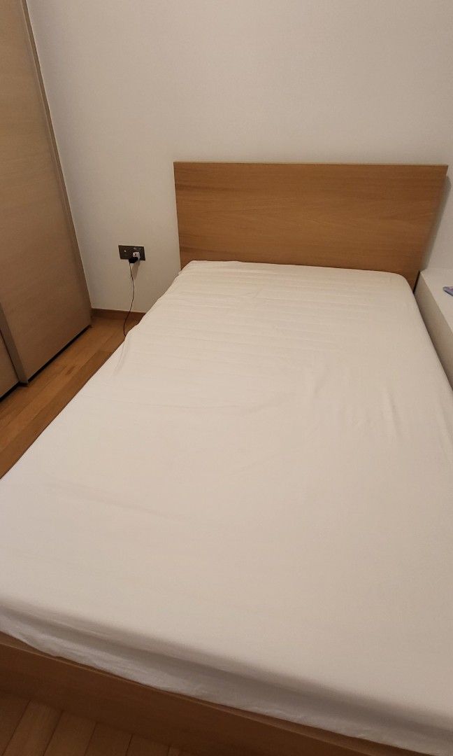 Ikea Supersingle Bed frame + Mattress, Furniture & Home Living