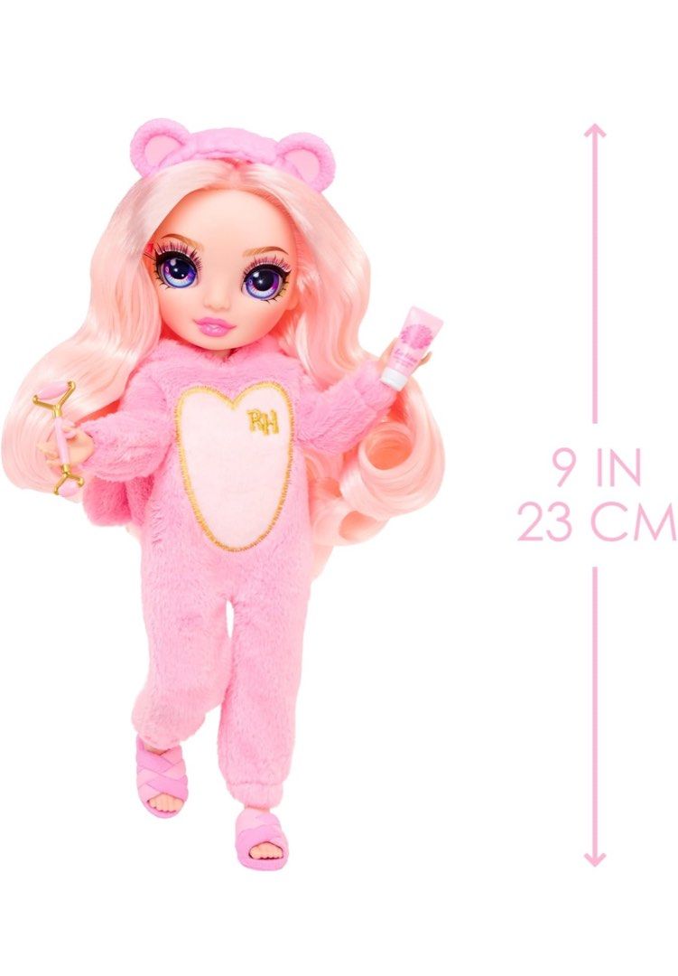 ♥️IN STOCK♥️ Rainbow High Jr High PJ Party Bella (Pink) 9” Posable Doll ...