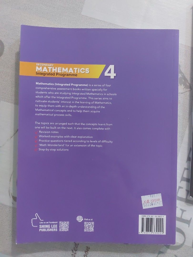 S2 Ip Math ip math textbook, Hobbies & Toys, Books & Magazines, Assessment Books ...