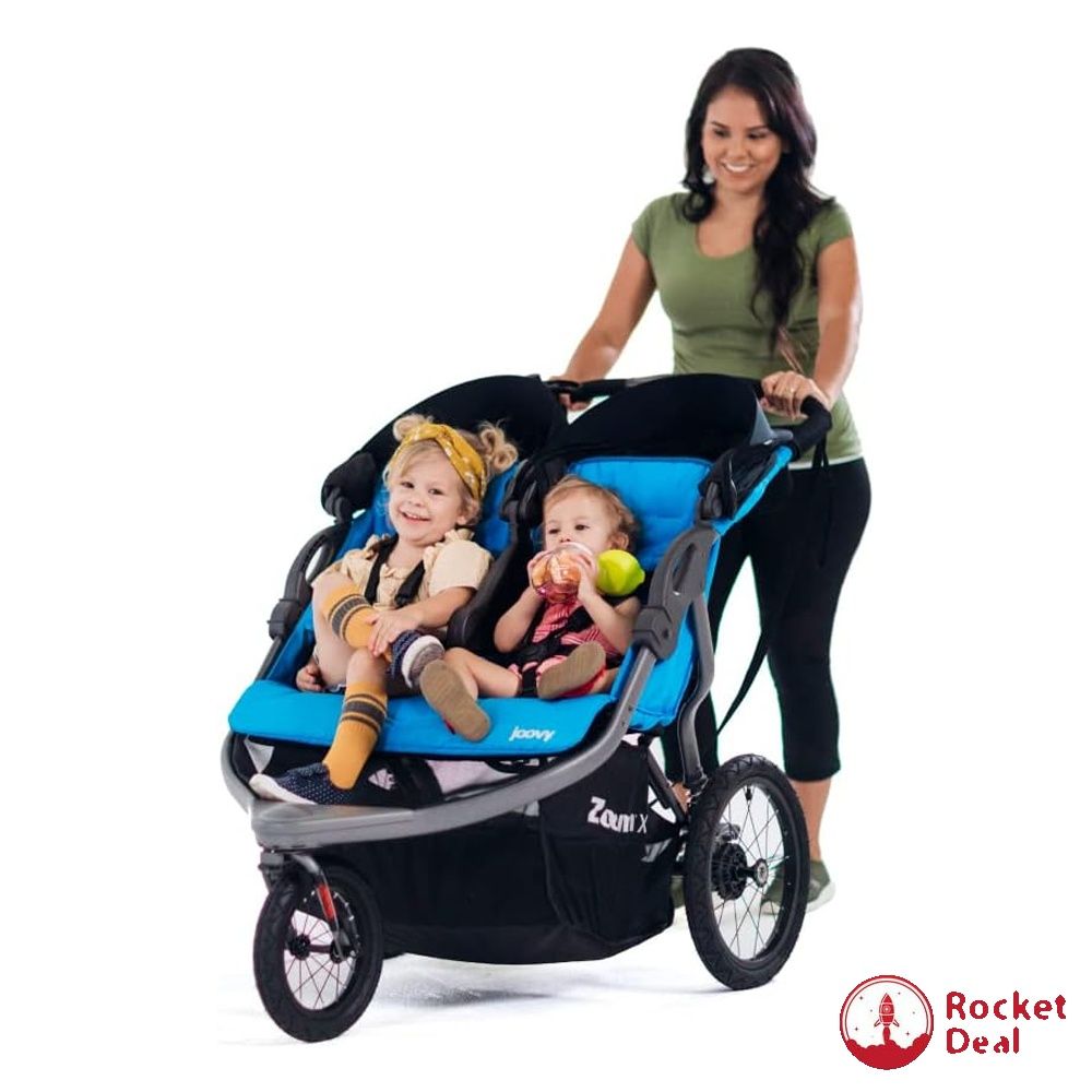 Double stroller with air filled tires new arrivals