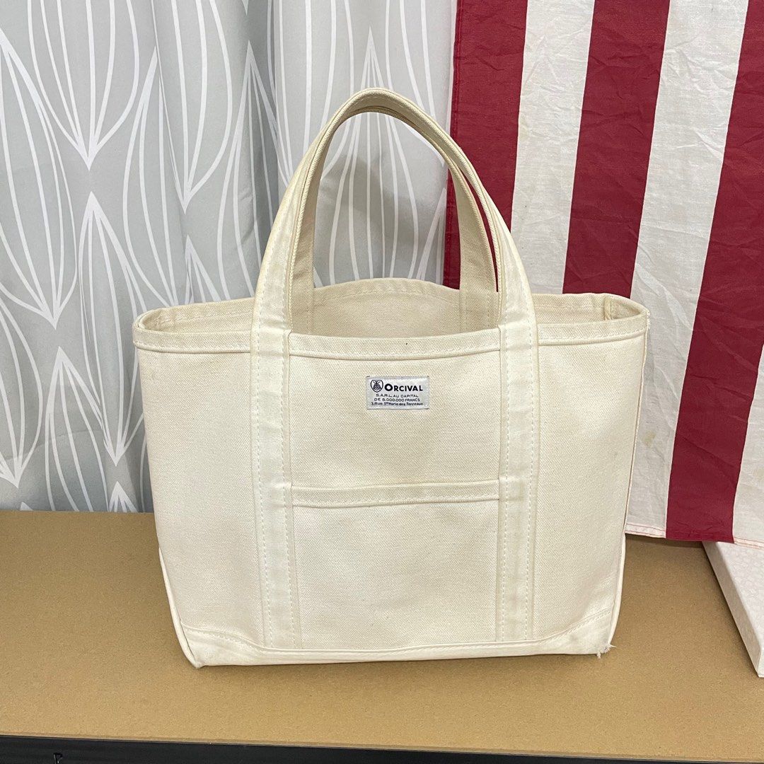 SALE ORCIVAL SAND BEIGE TOTE BAG MEDIUM SIZE FRENCH SAILOR REPRO BRAND VINTAGE HERITAGE NAVY ARMY WHITE COLOR HAND BAG HEAVY COTTON FABRIC BEAN