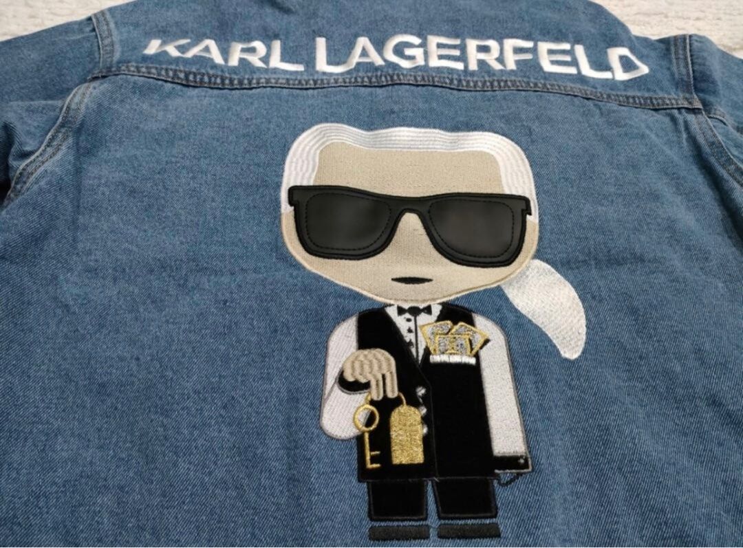 Karl lagerfeld denim jacket hot sale