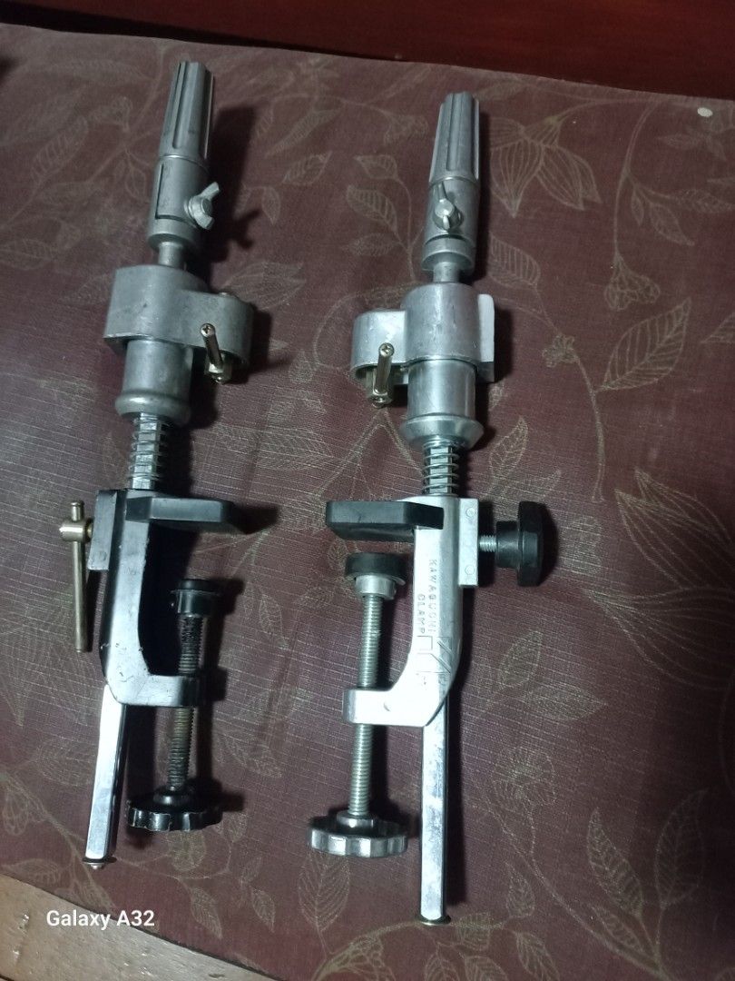 Kawaguchi Clamps For Lights Purposes (Category: Lighting & Studio Equipment) located in Manila. Submitted by arisdavid24 (Listing ID 1281723241, Image 1). Description: 1,500php only takes all In good condition Made in Japan Steel and aluminum For light purposes We can deliver within metro manila for COD, ( delivery fee buyer's expense ) We can ship nationwide ( shipping fee buyer's expense ) Call or txt for faster transaction 09615899580 or 09914