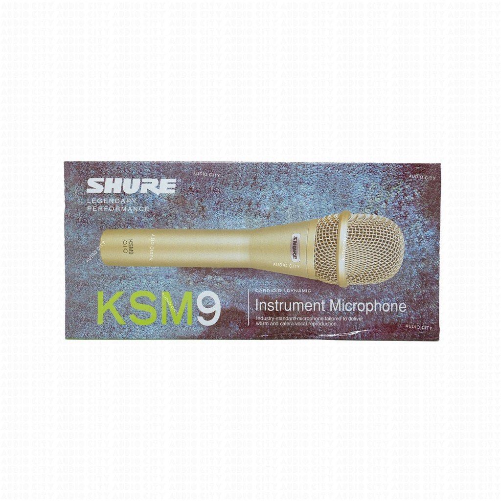 KSM9 Gold Professional Vocal Cardioid Dynamic Microphone (Category: Microphones) located in Manila. Submitted by hodlclub (Listing ID 1281772841, Image 2). Description: Professional quality microphone ideal for lead and backup vocal performance applications Heavy duty, low noise mic cable approx. 5m High quality voice output Anti-Slip Mesh Polar Pattern: Uni-directional cardioid Minimizes ambient sound Mic length: 18.5 cm; 260g Output Impedance: 