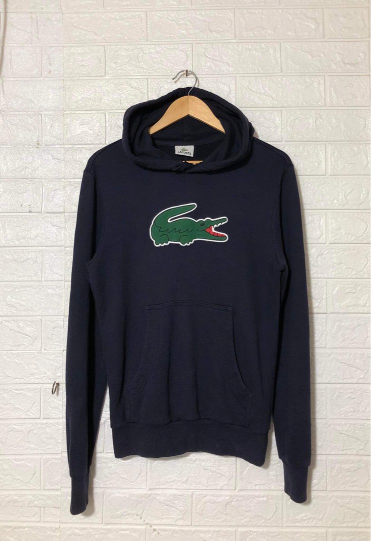 Lacoste large new arrivals logo hoodie