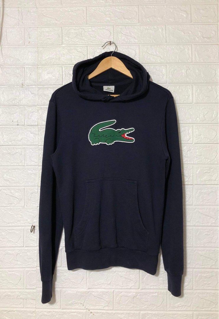 Lacoste big logo hoodie jacket Men s Fashion Coats Jackets and
